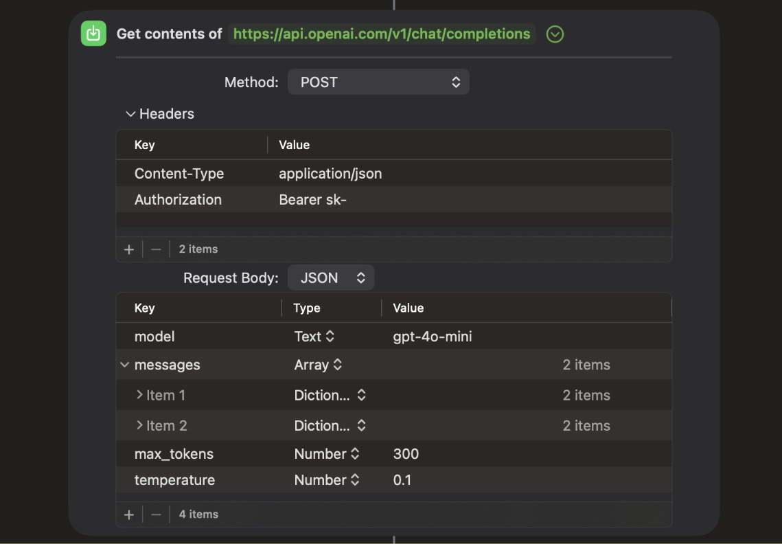 API Configuration