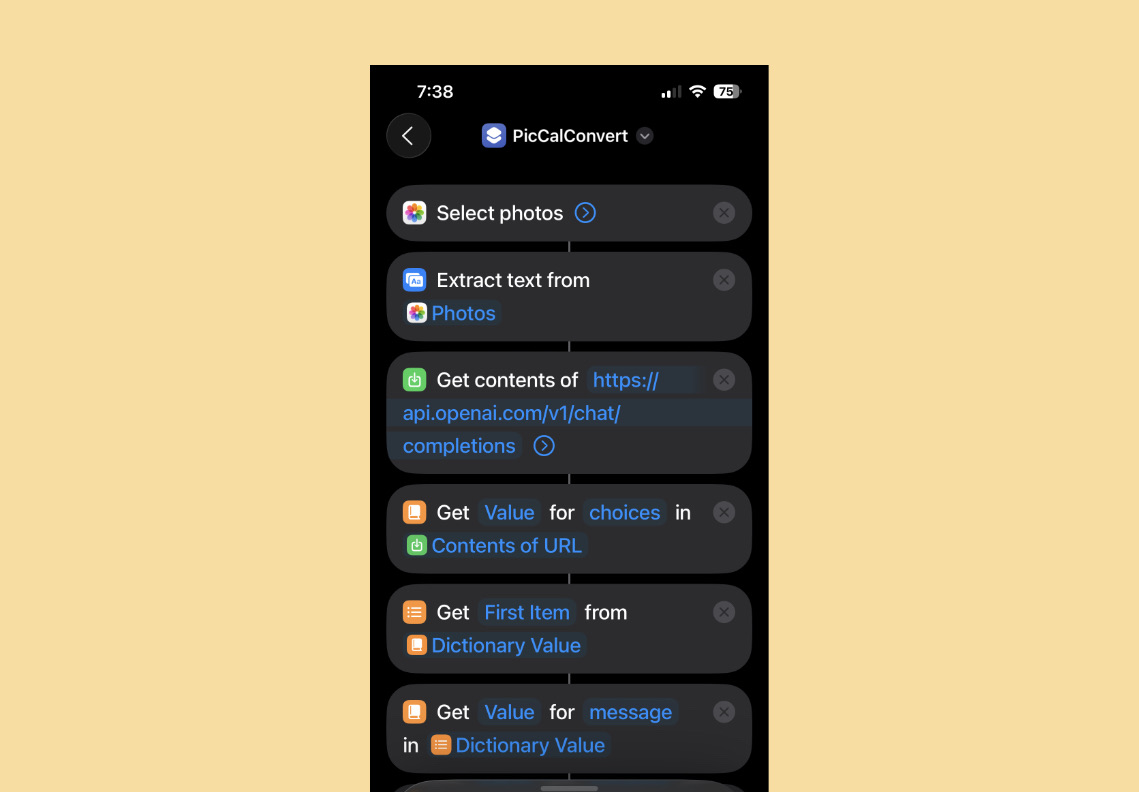PicCalConvert Shortcut